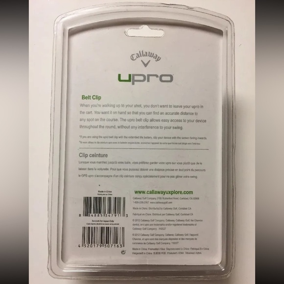 Callaway Golf Upro MX and MX+ Belt Clip (Brand New. Original Part.) - Picture 6 of 6